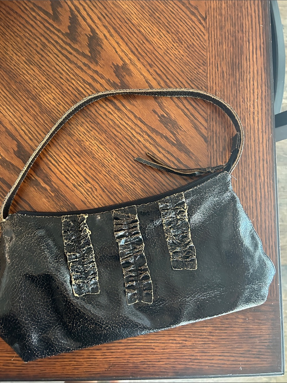 BCBG Black Women's Shoulder Bag - Sleek Patent Leather Style